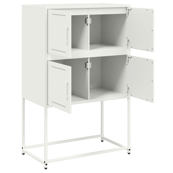 Weißes Stahl Sideboard 68,5x38,5x107 cm