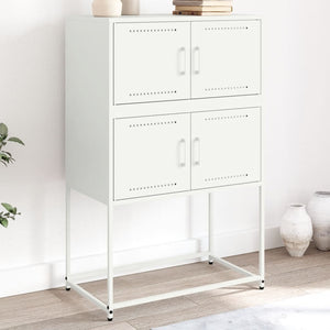 Weißes Stahl Sideboard 68,5x38,5x107 cm