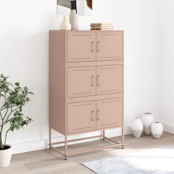 Rosa Stahl Sideboard, 68,5 cm