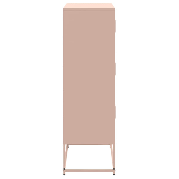 Rosa Stahl Sideboard, 68,5 cm