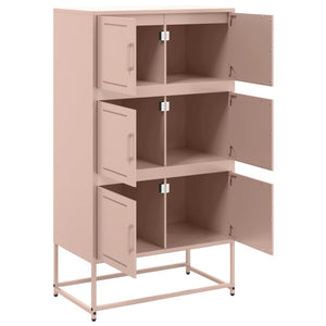 Rosa Stahl Sideboard, 68,5 cm
