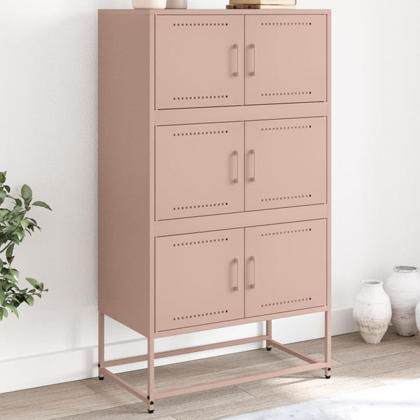 Rosa Stahl Sideboard, 68,5 cm