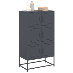 Anthrazit Sideboard Stahl, 68,5 cm