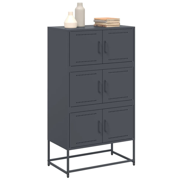 Anthrazit Sideboard Stahl, 68,5 cm