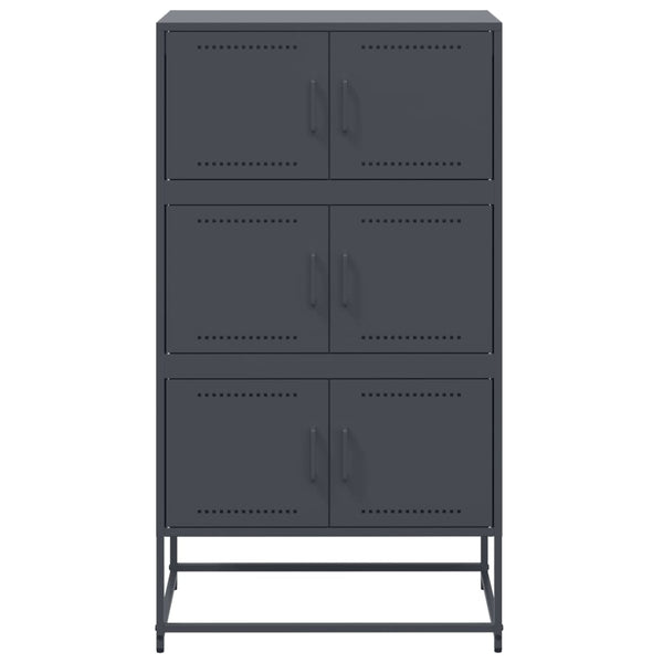 Anthrazit Sideboard Stahl, 68,5 cm