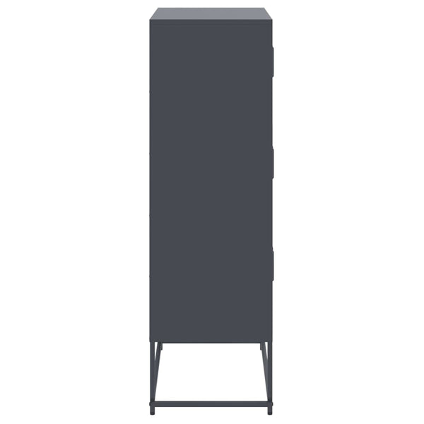 Anthrazit Sideboard Stahl, 68,5 cm