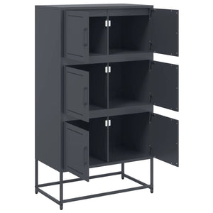 Anthrazit Sideboard Stahl, 68,5 cm