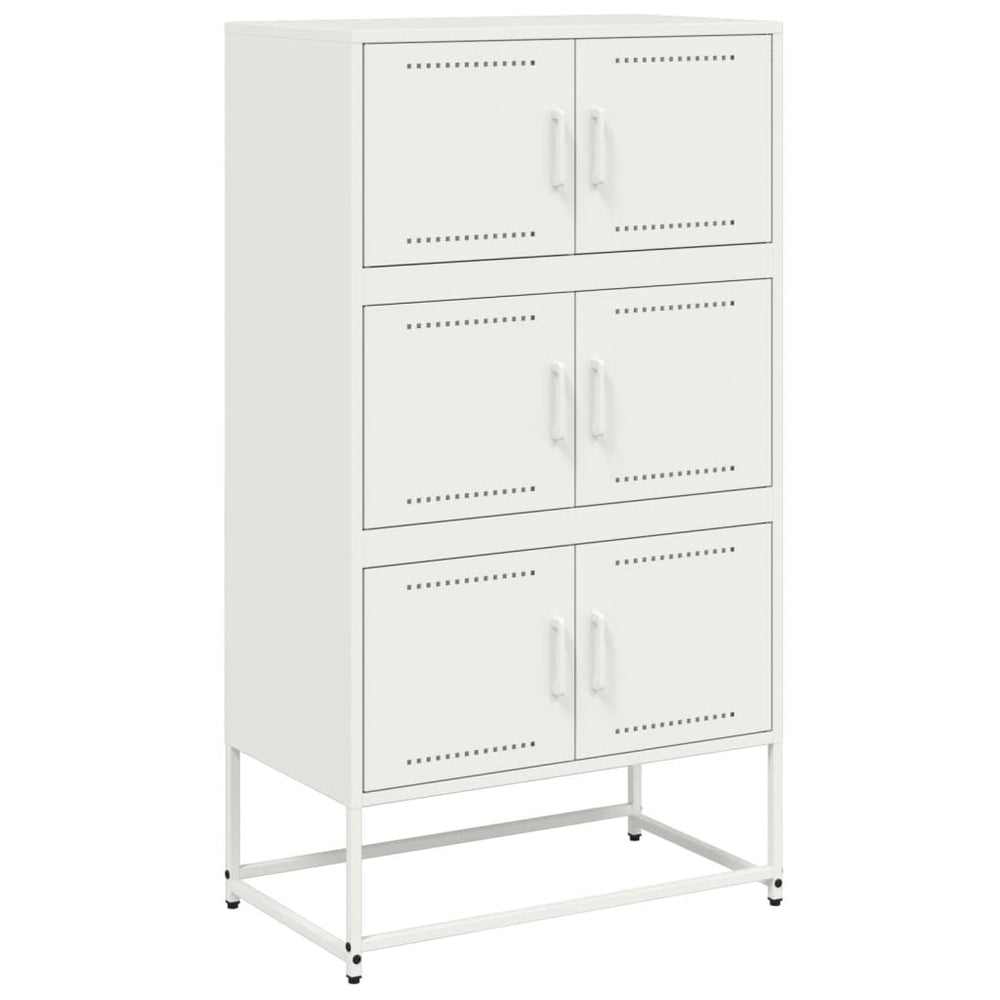 Weißes Stahl Sideboard, 68,5 cm