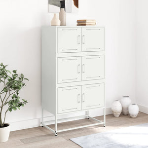 Weißes Stahl Sideboard, 68,5 cm