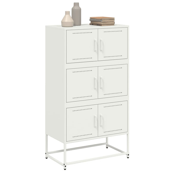 Weißes Stahl Sideboard, 68,5 cm