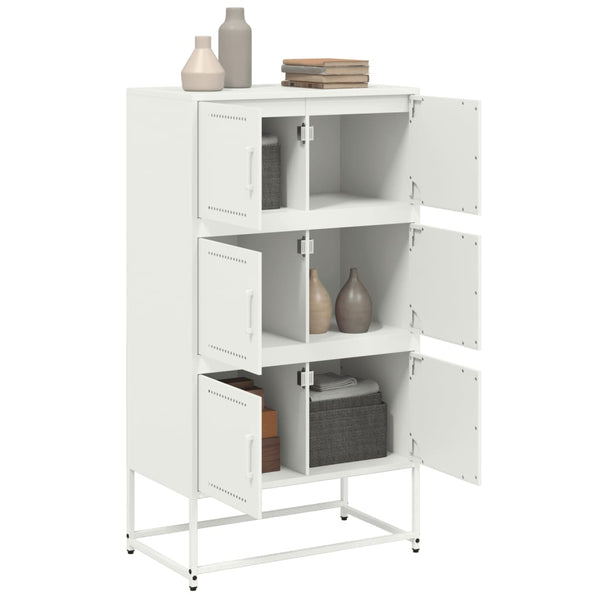 Weißes Stahl Sideboard, 68,5 cm
