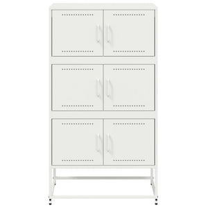 Weißes Stahl Sideboard, 68,5 cm