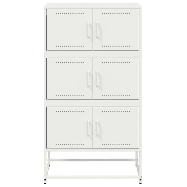 Weißes Stahl Sideboard, 68,5 cm