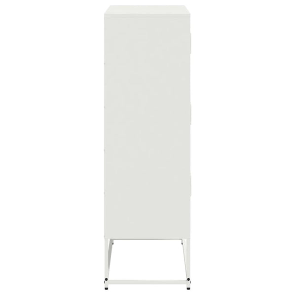 Weißes Stahl Sideboard, 68,5 cm