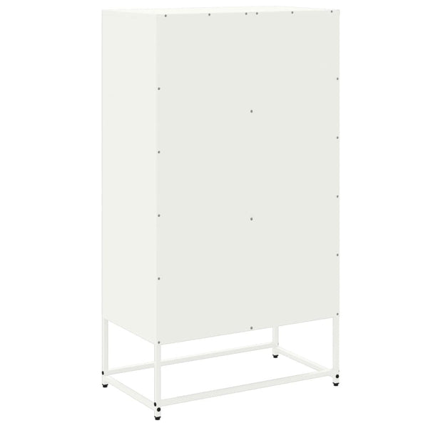 Weißes Stahl Sideboard, 68,5 cm