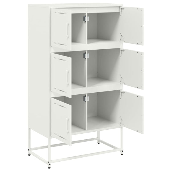 Weißes Stahl Sideboard, 68,5 cm