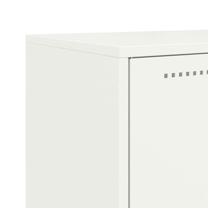 Weißes Stahl Sideboard, 68,5 cm