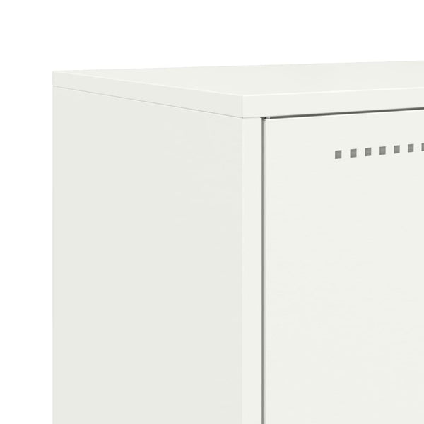 Weißes Stahl Sideboard, 68,5 cm