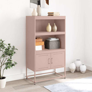 Highboard Rosa Stahl 68,5x38,5x123,5 cm