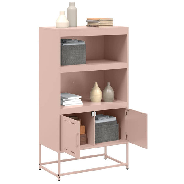 Highboard Rosa Stahl 68,5x38,5x123,5 cm