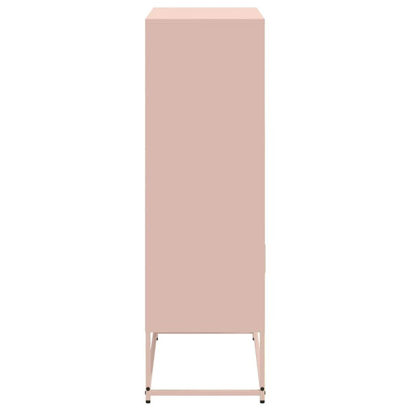 Highboard Rosa Stahl 68,5x38,5x123,5 cm