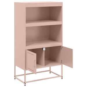 Highboard Rosa Stahl 68,5x38,5x123,5 cm