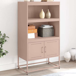 Highboard Rosa Stahl 68,5x38,5x123,5 cm