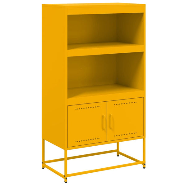 Senfgelbes Highboard 68,5 cm Stahl