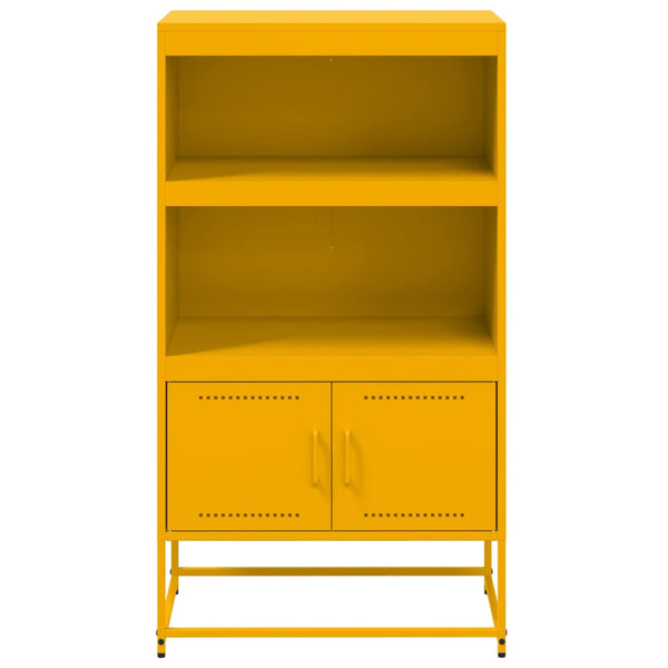 Senfgelbes Highboard 68,5 cm Stahl