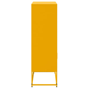 Senfgelbes Highboard 68,5 cm Stahl