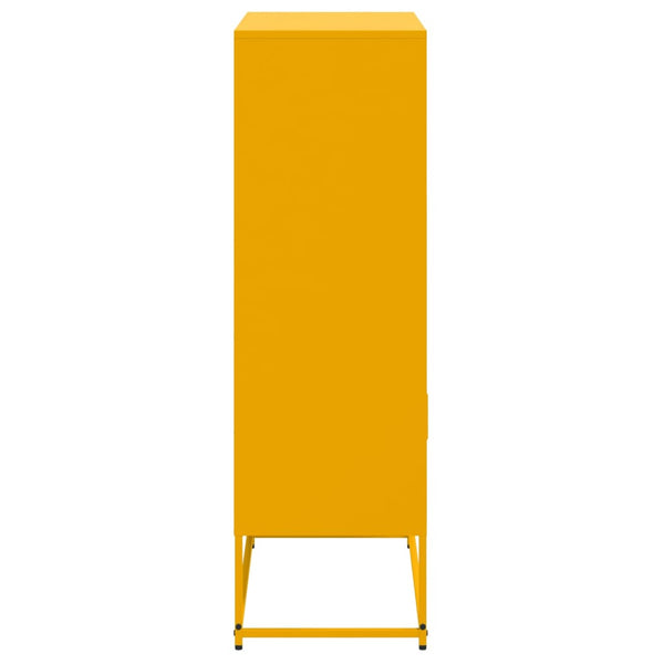 Senfgelbes Highboard 68,5 cm Stahl