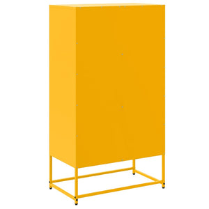 Senfgelbes Highboard 68,5 cm Stahl