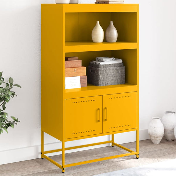 Senfgelbes Highboard 68,5 cm Stahl