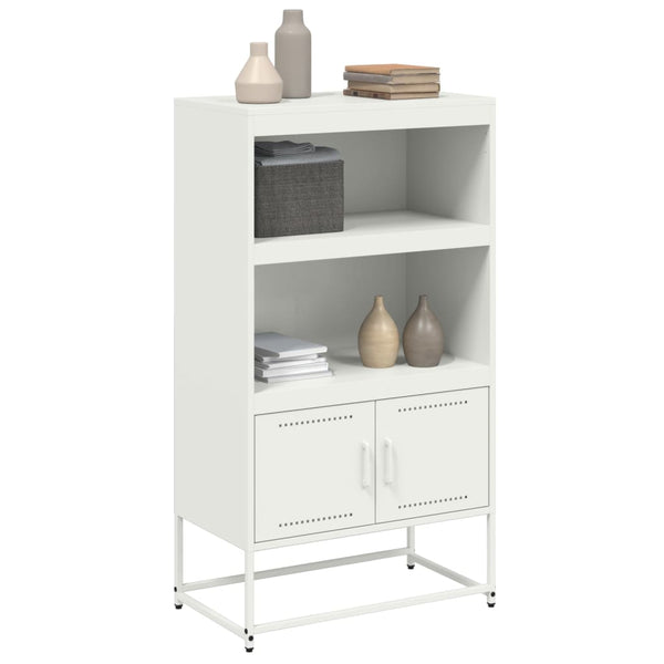 Weißes Highboard Stahl 68,5 cm