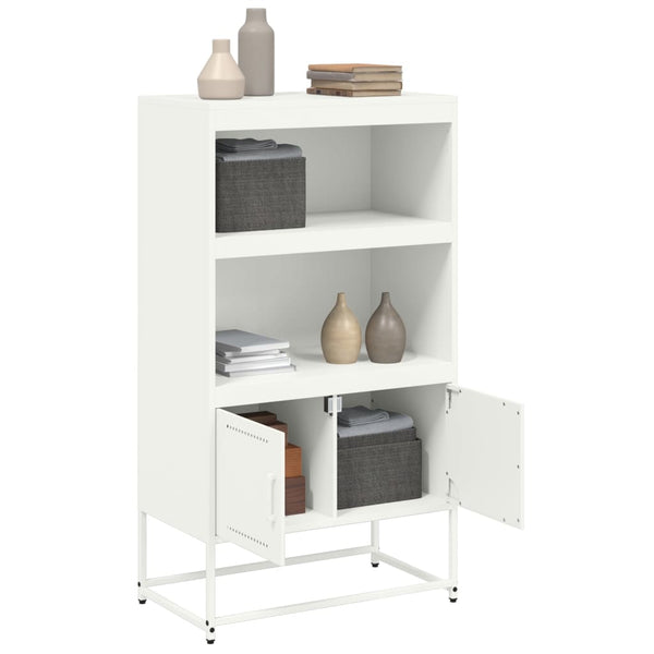 Weißes Highboard Stahl 68,5 cm