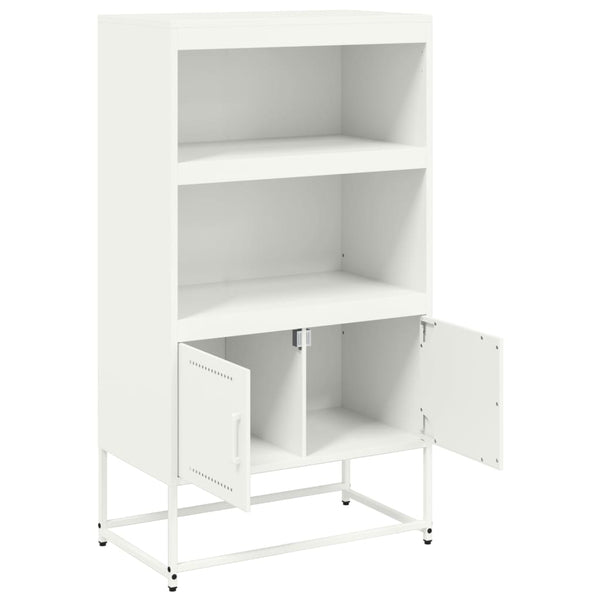 Weißes Highboard Stahl 68,5 cm