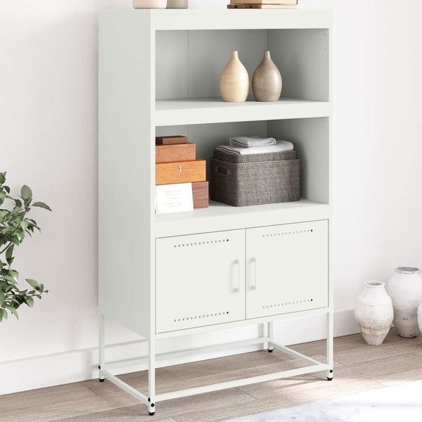 Weißes Highboard Stahl 68,5 cm