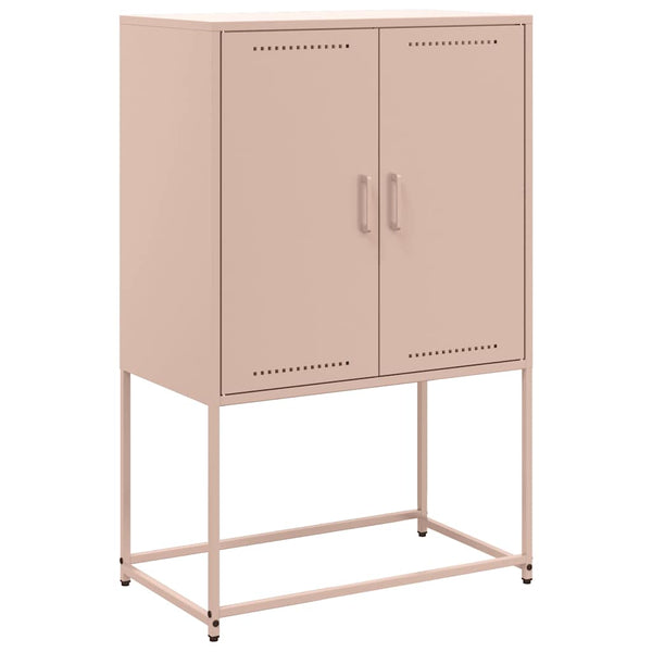 Highboard Rosa Stahl 68,5x38,5x107 cm