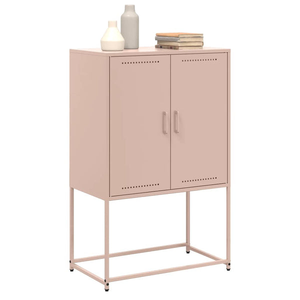 Highboard Rosa Stahl 68,5x38,5x107 cm