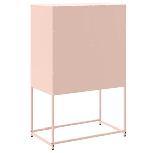 Highboard Rosa Stahl 68,5x38,5x107 cm