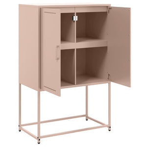 Highboard Rosa Stahl 68,5x38,5x107 cm