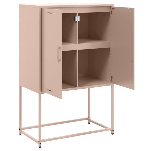 Highboard Rosa Stahl 68,5x38,5x107 cm