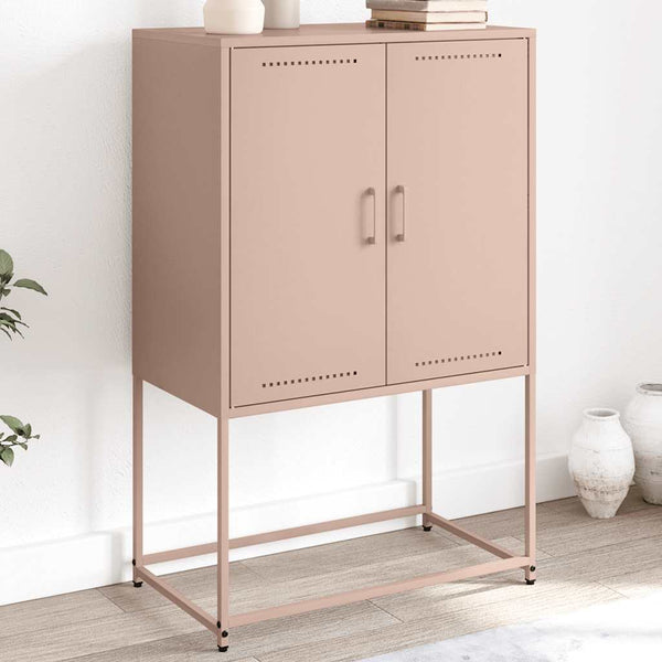 Highboard Rosa Stahl 68,5x38,5x107 cm
