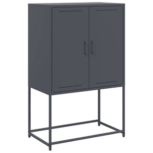 Highboard Anthrazit Stahl 68,5x38,5x107 cm