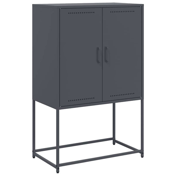 Highboard Anthrazit Stahl 68,5x38,5x107 cm