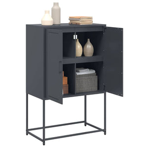 Highboard Anthrazit Stahl 68,5x38,5x107 cm