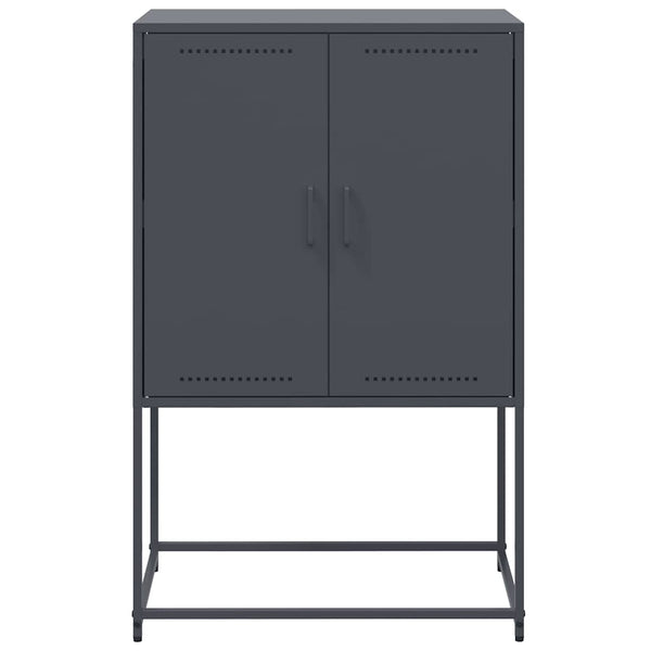 Highboard Anthrazit Stahl 68,5x38,5x107 cm
