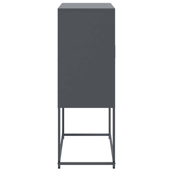 Highboard Anthrazit Stahl 68,5x38,5x107 cm