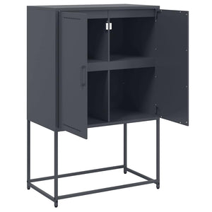 Highboard Anthrazit Stahl 68,5x38,5x107 cm