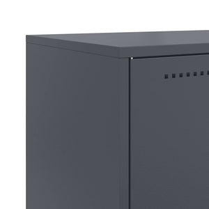 Highboard Anthrazit Stahl 68,5x38,5x107 cm
